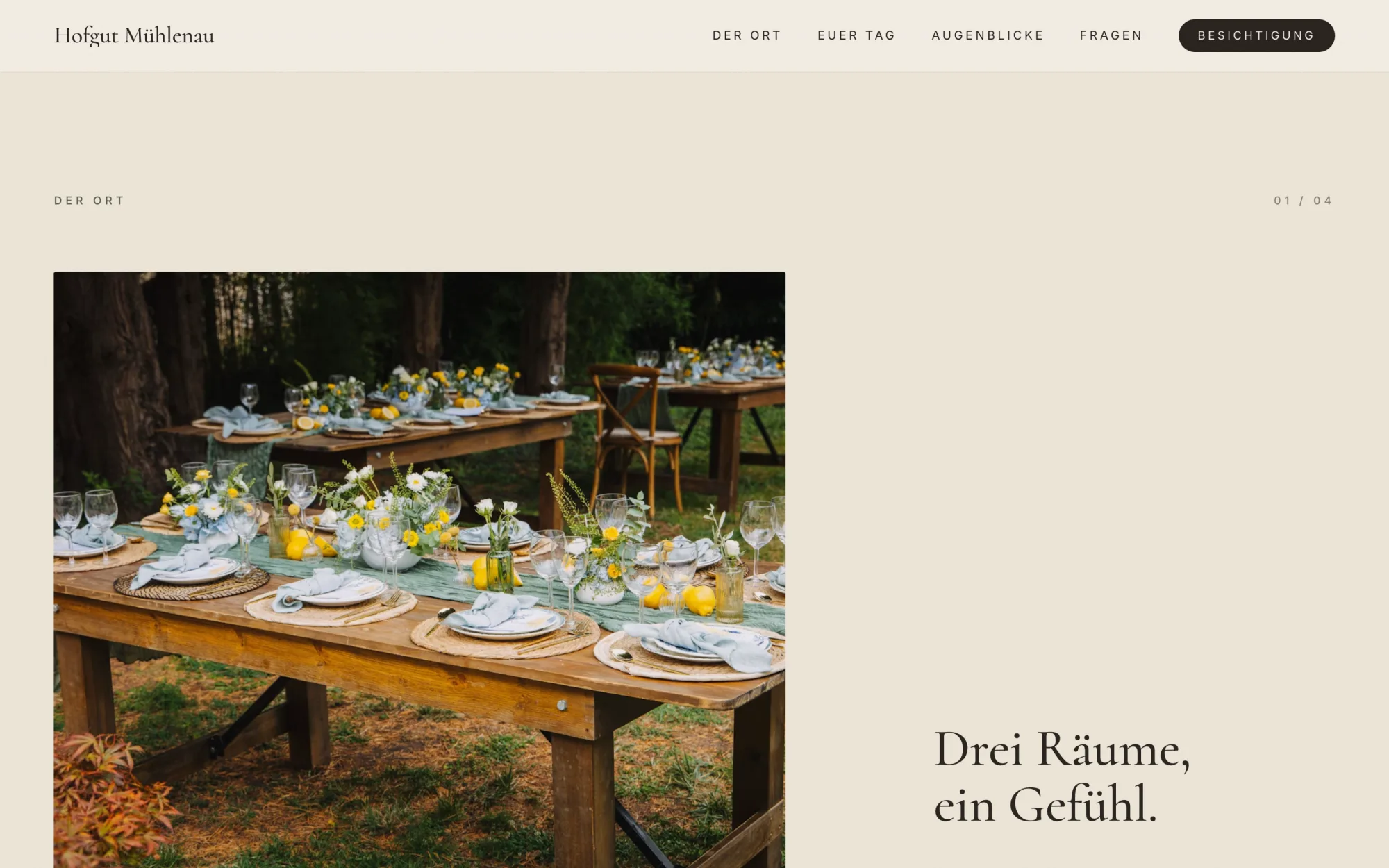Sektion „Der Ort