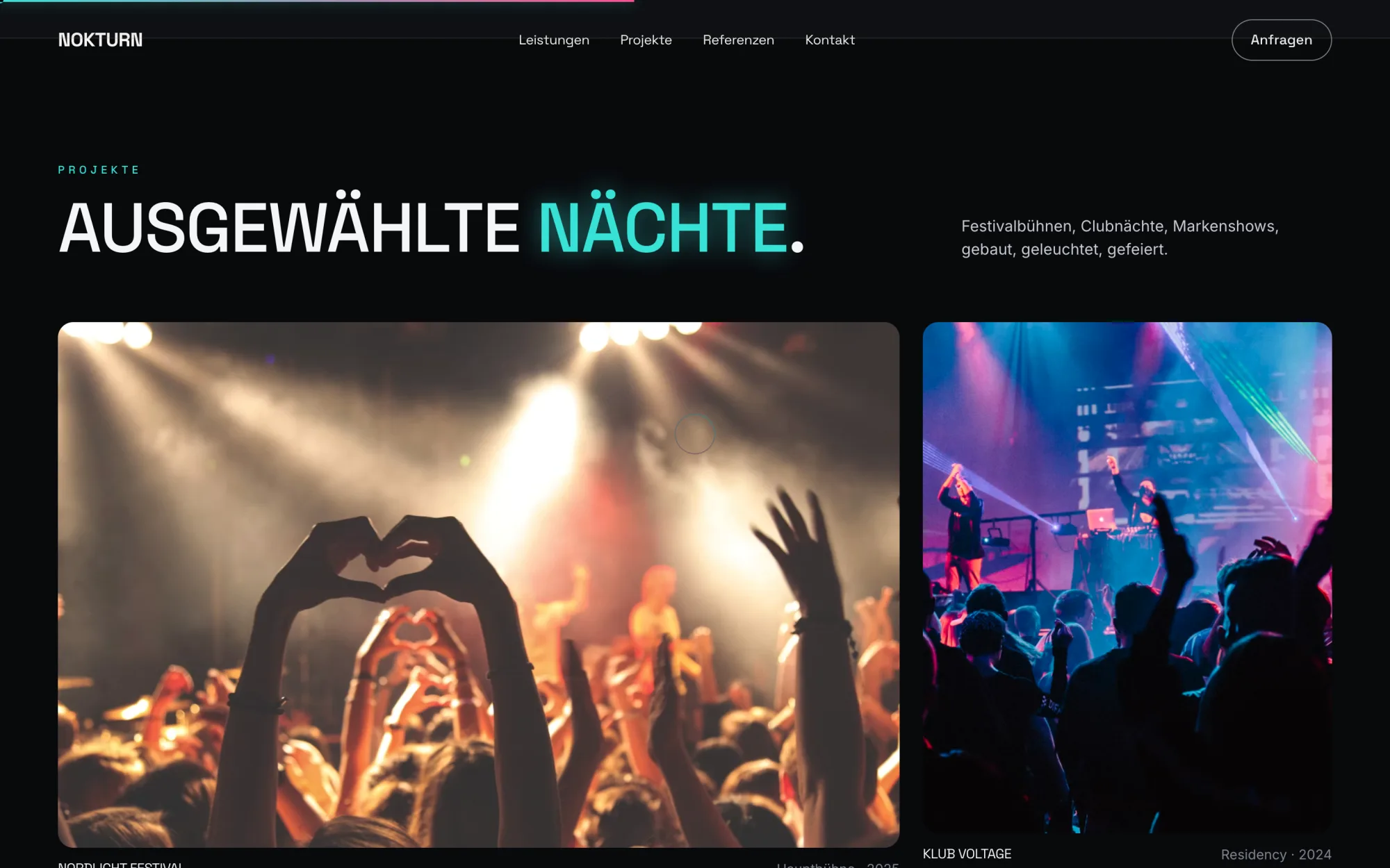 Sektion „Ausgewählte Nächte